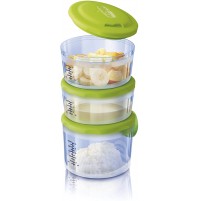 Chicco Contenitori PortaPappa System Easy Meal, 6m+, 3 Contenitori